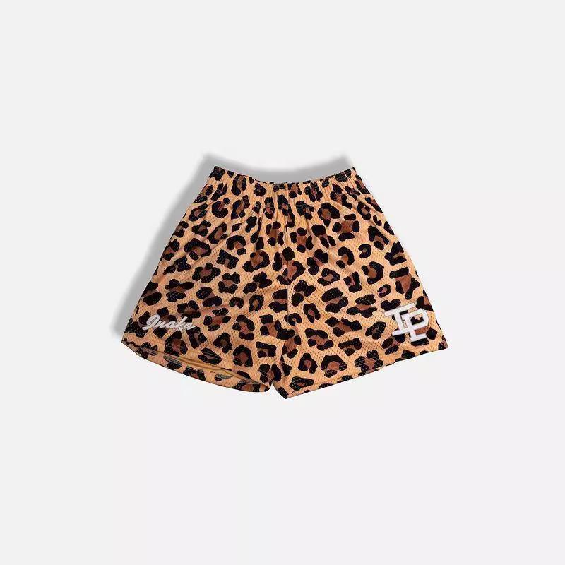 ハーフパンツ 男性用 バスケットボール 接触冷感 ポリエステル 鹿柄 ヒョウ柄 タイガー柄 ルーズ スポーツ 普段使い