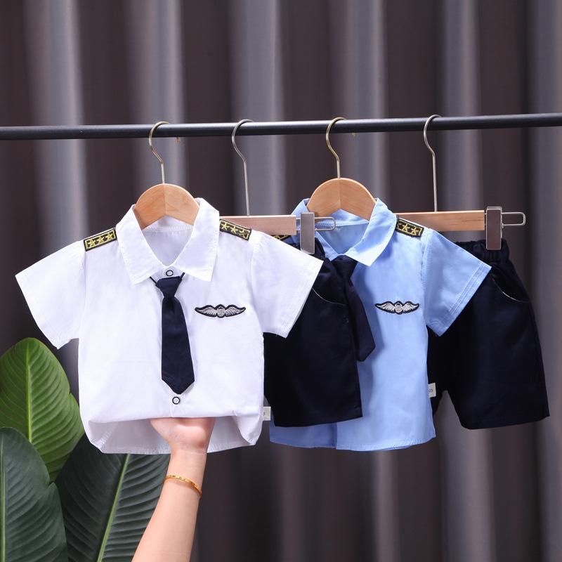 キッズ 男の子 半袖 短パン 上下セット 夏服 子供服 2点セット コットン ボーダー柄 マリンスタイル 薄手 かわいい おしゃれ 普段着