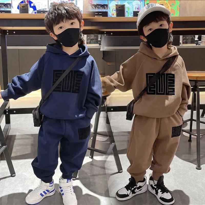 子供用 スウェット セットアップ 長袖 パーカー ロングパンツ 上下セット 厚手 裏起毛 暖かい カジュアル 普段着 スポーツウェア 部屋着 秋冬