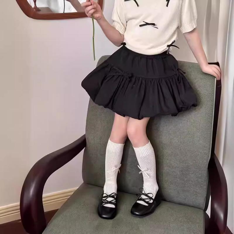スカート キッズ 女の子 ハーフ丈 膝丈 花柄 リボン チュールスカート かわいい おしゃれ 夏 普段使い お出かけ着 発表会 結婚式 パーティー