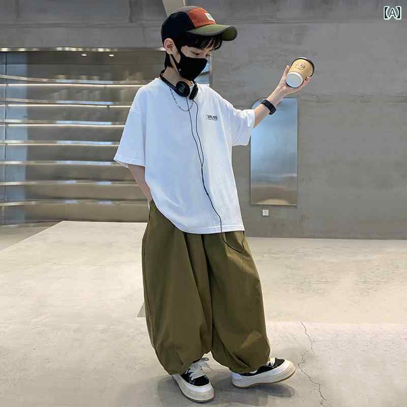 キッズ 男の子用 半袖 セットアップ 夏服 上下セット 子供服 ボーイズ スポーツウェア 部屋着 短パン 2点セット おしゃれ かわいい 普段着
