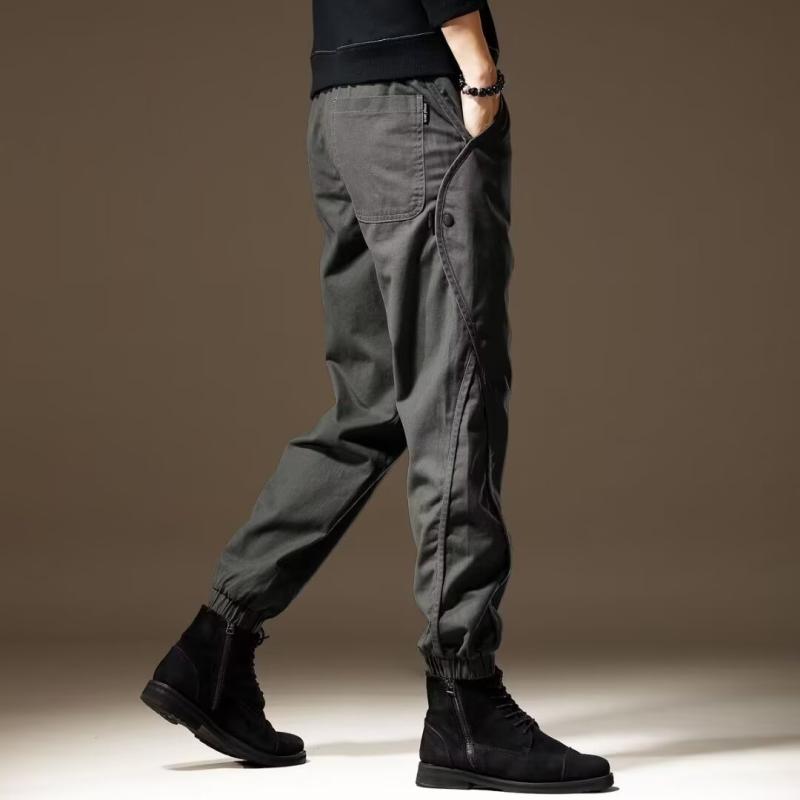 パンツ メンズ 男性用 カーゴパンツ スウェットパンツ 黒 ブラック ゆったり ストレート ドローストリング 大きいサイズ 普段使い ラフ リラックス イージーパンツ