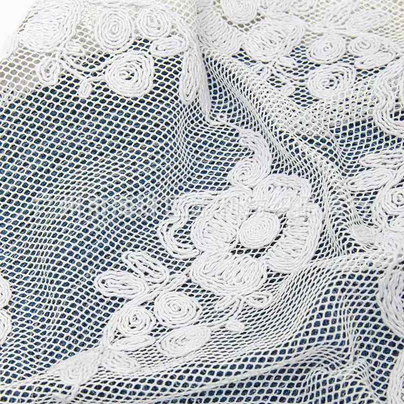 ウェディングドレス レース生地 布 花柄 刺繍 ホワイト系 杏色 ブラック 舞台衣装 家電製品 ソファカバー テーブルクロス
