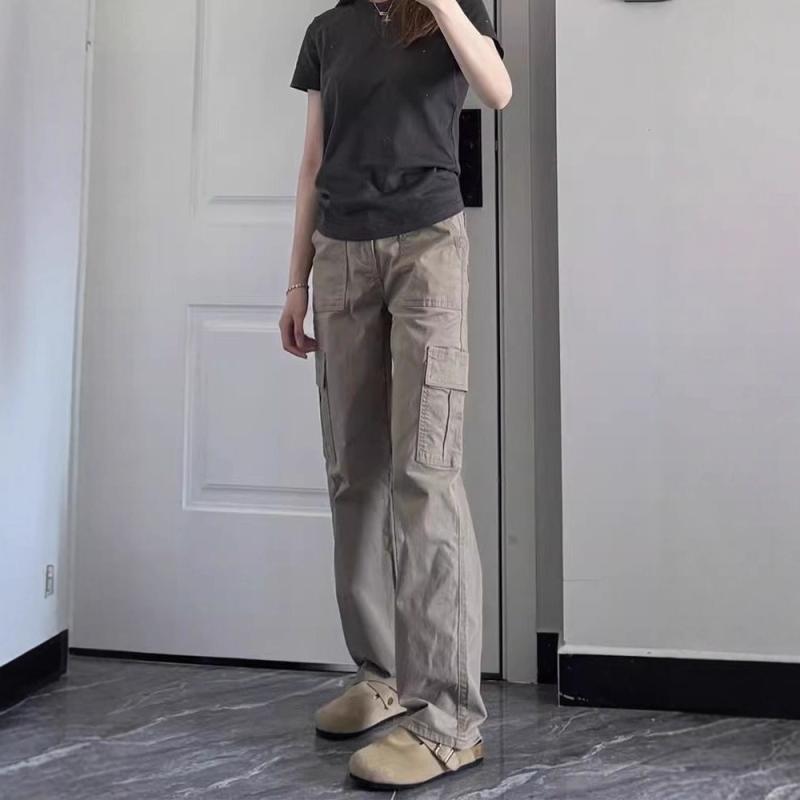レディース ワイドパンツ 工装風 デニムパンツ 女性用 ゆったり 秋 春夏 コットン混 ポリエステル 厚手 中厚 ハイウエスト ボタン デザイン ベージュ カラーブラック フラワースタイル ラフスタイル 日常使い 通勤 通学 ストレッチ 軽量 スリム効果 4,862円