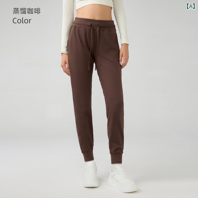 レディース ハイウエスト ヨガパンツ 九分丈 速乾 伸縮性 抽? 松緊 ランタンガード フィットネス ランニング トレーニング 綿混紡 ナイロン ポリウレタン ブラック グレー グリーン ブルー カーキ 女性用 軽量 吸湿速乾 通勤 普段使い アウトドア