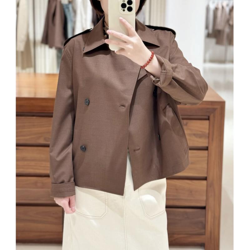 レディース 春 風合い コート トレンチコート ジャケット トップス ワンピース風 女性用 黒 赤 茶カラー 長袖 Vネック ダブルブレスト ボタン 切り替え デザイン 中厚 手洗い 軽量 伸縮性 吸湿速乾 春夏 秋 ウィンター 普段使い 通勤用 アウト