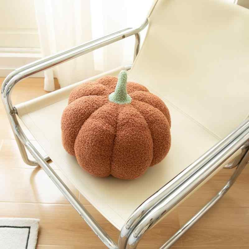 抱枕 かわいい南瓜デザイン 現代 インテリア クリエイティブ 異形 毛? クッションカバー 寝室 ソファ 飾り 枕 セット ・委麻素材 植物花卉柄 緑色南瓜 ミルク色南瓜 黄色南瓜 ・稀色南瓜 28cm 35cm サイズ PPコットン 充填 シンプルスタイル