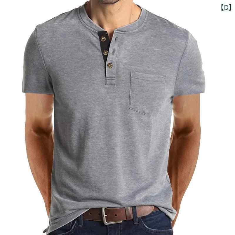 メンズ Tシャツ 短袖 トップス 修身型 丸首 無帽 綿混紡 吸湿速乾 切り替えデザイン ピグメントカラー 白色 ・柑其色 ブラック グレー系 ミリタリーグリーン ワインレッド ライトブルー ブルー ネイビー グリーン デニムブルー ブラウン ベージュ ラ
