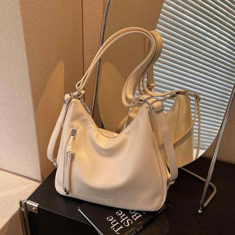 トートバッグ メンズ 女性用 単肩 手提 斜めがけ 大容量 復古 横型 方形 黒 コーヒー ベージュ ピンク カーキ 都市 シンプル 通勤 日常 学生 軽量 PU ポリウレタン 車縫い ステッチ ポリエステル ライニング 中軟 ジッパー 開閉 カードポケ