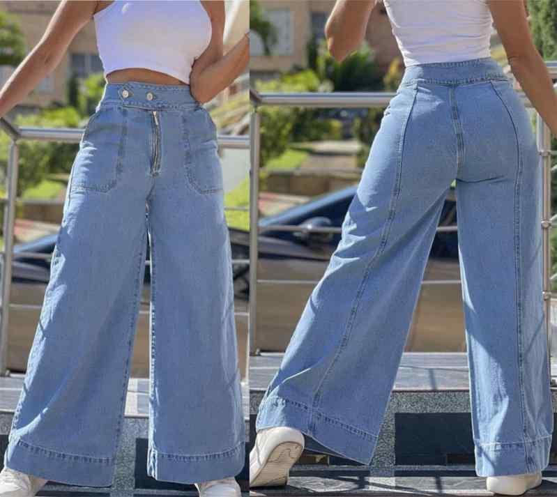 レディース デニムパンツ ハイウエスト ワイドレッグ ロングパンツ 牛仔 綿素材 ライトカラー 通勤スタイル 気質 春夏 軽量 伸縮性 ジッパー ボタン 水洗加工 カジュアル 普段使い 女性用 ロング丈 ゆったりシルエット 洗いざらし