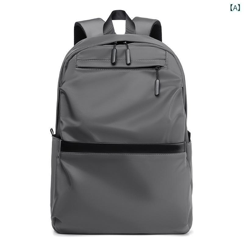 バックパック メンズ レディース ビジネス 通勤 学生 キャンパス ナイロン 防水 大容量 20-35L 16インチ ノートPC 収納 気圧クッション ストラップ ショルダーバッグ リュックサック ユニセックス グレー ブラック ブルー ソリッドカラー