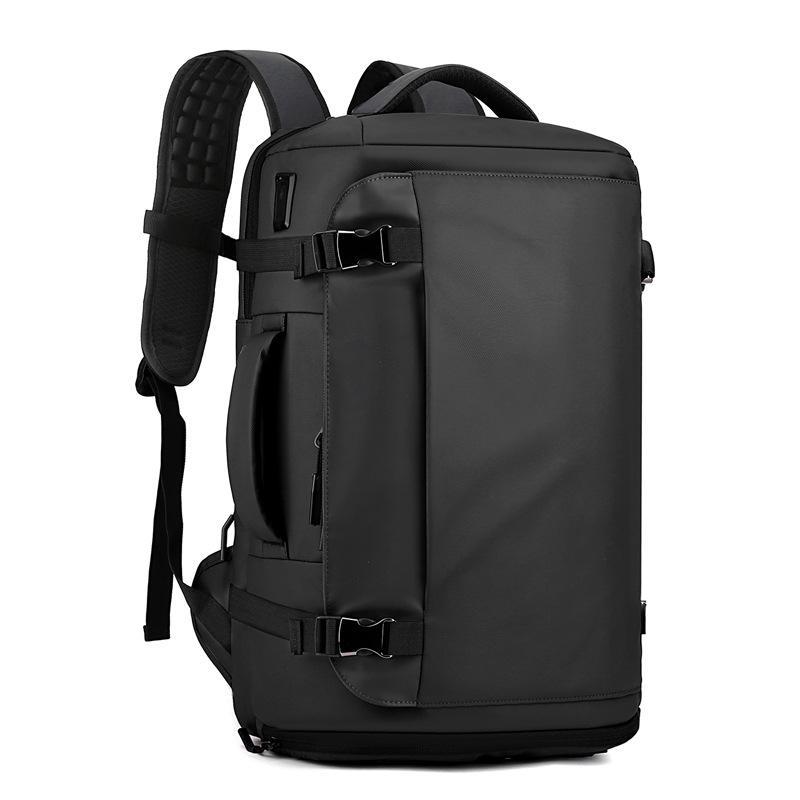 バックパック メンズ 旅行用 ビジネス デイパック リュックサック 大容量 軽量 防水 ナイロン 14インチ ノートPC収納 気圧背負い 都市スタイル シンプル ブラック グレー ネイビー 夏 用 減重 機能 車縫い ロック