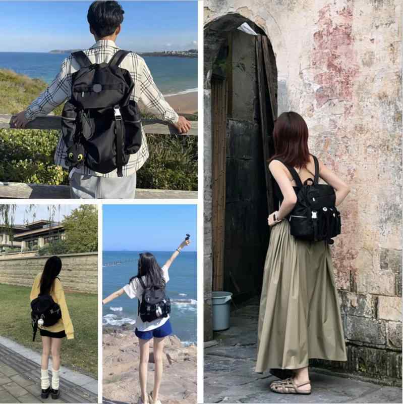 バックパック 男女兼用 防水 大容量 リュックサック 登山用 旅行用 キャンプ用 ハイキング用 ニトロ耐久 ナイロン素材 ポリエステル内張り 気圧クッション背負い ノートパソコン収納 12インチ対応 軽量 通勤通学 デイパック アイボリーホワイト ライト