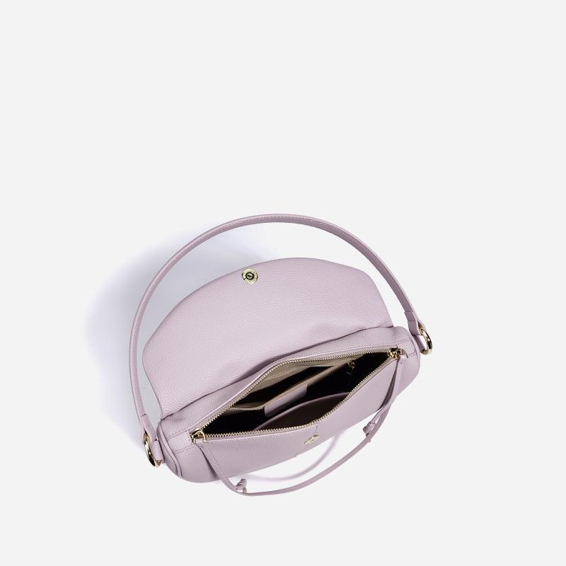 ショルダーバッグ 女性用 斜め掛け 真皮 中型 都市風 シンプル デザイン 杏色 ライトブルー ミルクホワイト ブラック ビスケットカラー 春 接触冷感 軽量 日常使い 通勤 切り替え ダミー型 ジップ開閉 車線縫い ポケット付き 伸縮性 吸湿速乾 カジ｜イーマイショップ