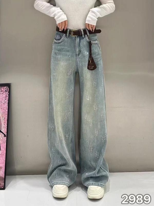 レディース デニムパンツ コットン素材 接触冷感 ハイウエスト 直筒 ワイドレッグ ロング丈 春夏 ブルー スリムライン 伸縮性 吸湿速乾 軽量 カジュアル 普段使い 通勤 通年