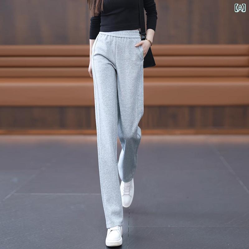 レディース ワイドパンツ 春夏 クロップド 黒 綿混 ポリエステル 伸縮性 軽量 ハイウエスト ゆったり ストレート シルエット 通勤用 普段使い 快適 ポケット 付き 切り替え デザイン 気質 スタイル 気軽 コーデ