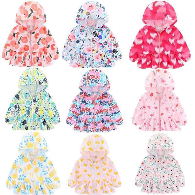 女児 防晒服 女の子用 連帽 春夏 かわいい ピンク系 花柄 プリント 接触冷感 ポリエステル 100% 軽量 通気性 UPF50+ 紫外線対策 夏服 アウトドア 屋外遊び 伸縮性 速乾 日常使い 子供服 トップス 長袖 コットンライク 柔らかい肌触り
