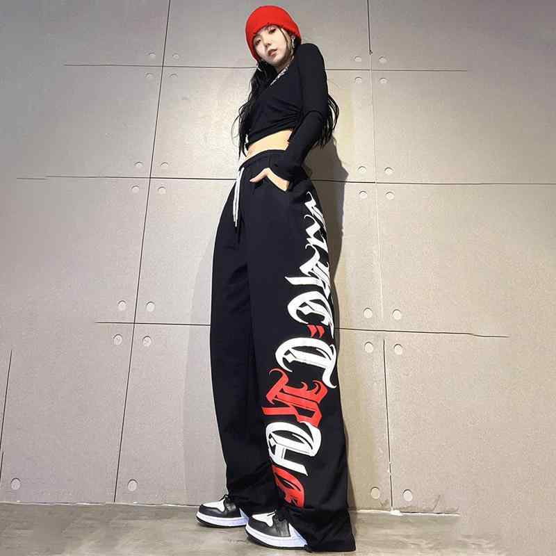 パンツ レディース ダンスパンツ ヒップホップ ワイドレッグパンツ 高見え 美脚 ルーズパンツ ストリート 接触冷感 薄手 イージーパンツ 普段使い 部屋着