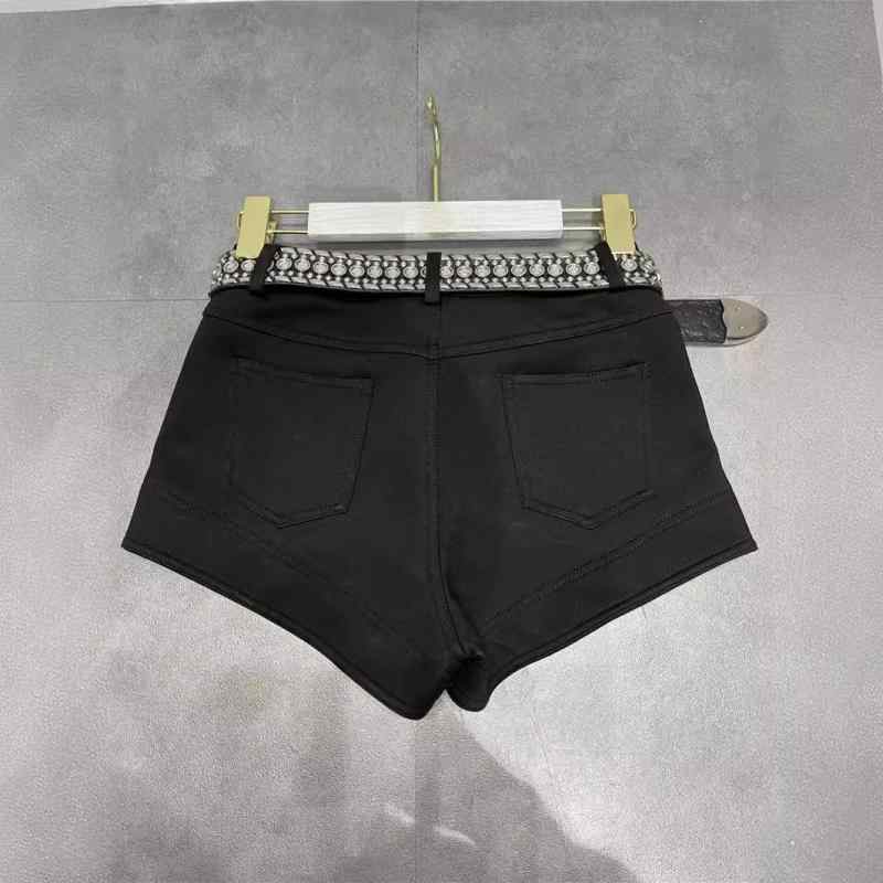 ショートパンツ レディース Y2K ホットパンツ 黒 ブラック 白 ホワイト ハイウエスト ストレッチ スリム 美脚 無地 混紡素材 通勤 通学 デート 春夏