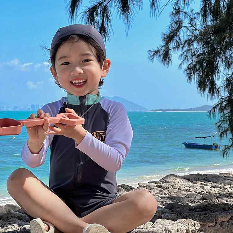 水着 キッズ 男の子 長袖 ラッシュガード 子供 水着 ワンピース 紫外線対策 日焼け防止 プール 海水浴 練習用 スイムウェア かわいい