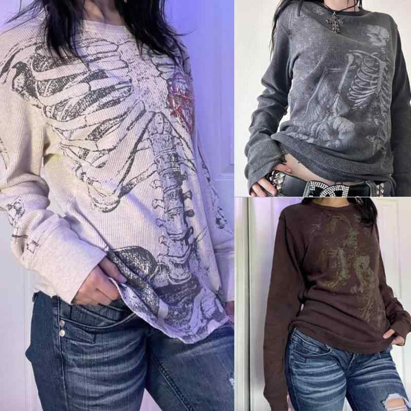 Tシャツ レディース 長袖 ポリエステル トップス ラウンドネック カットソー プルオーバー カジュアル ストリート 秋冬