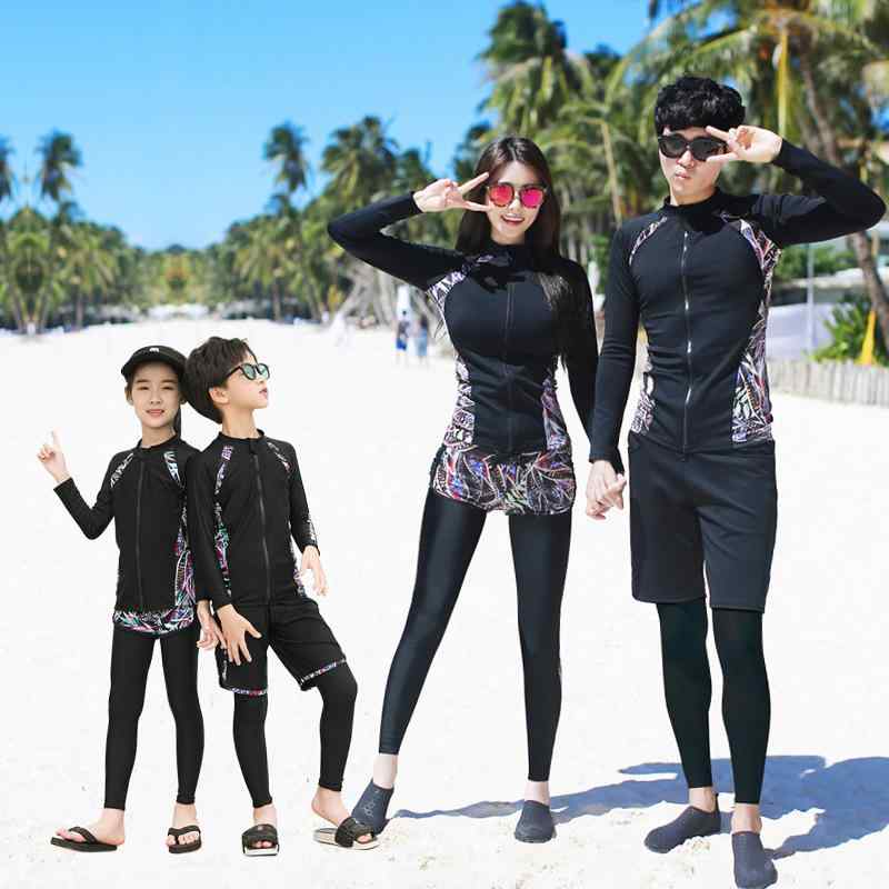 水着 レディース 長袖 セパレート ラッシュガード スイムウェア UVカット 男性用 メンズ キッズ 子供用 スポーツ 海水浴 プール 潜水 大きいサイズ