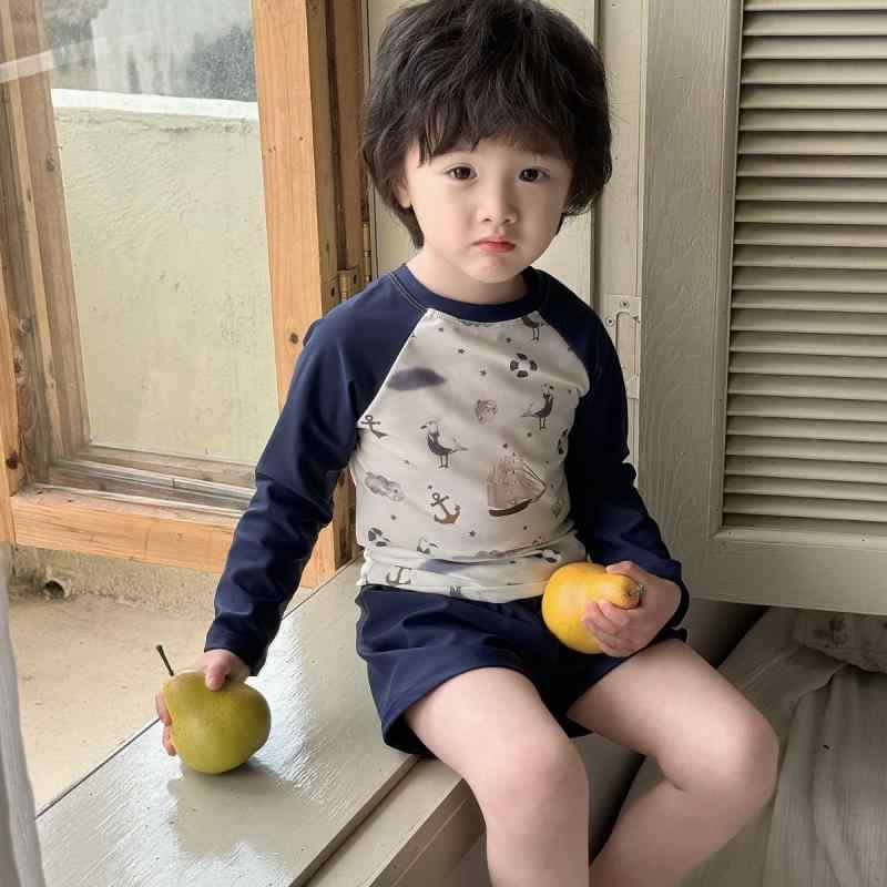 水着 子供 長袖 セパレート 日焼け止め かわいい 海水浴 プール 幼稚園 保育園