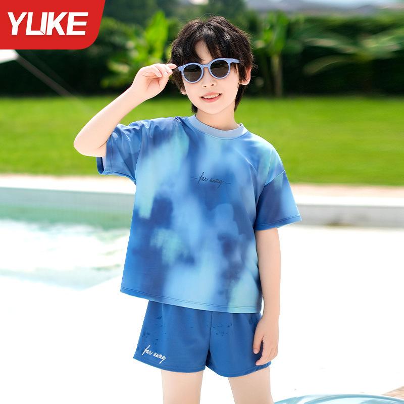 水着 キッズ 男の子 セパレート 子供 水着 3歳-16歳 スイムウェア ジュニア UVカット 日焼け防止 競泳水着 練習用 高弾性 通気性 速乾性 110cm-170cm