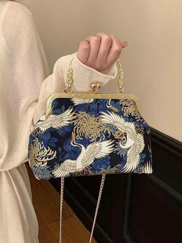チャイナドレス 刺繍入り ハンドバッグ レディース 鞄 カバン かばん 斜めがけ 肩掛け おしゃれ かわいい パーティー お呼ばれ カートバッグ
