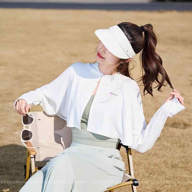 日焼け止め カーディガン レディース 薄手 長袖 接触冷感 紫外線対策 冷感 接触冷感 ショール サイクルウェア 自転車用 皮粉 浅灰 深灰 白 黒 カキ