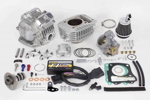 SP武川(タケガワ)SuperHead 4V+Rコンボキット181(TYPE-X/BTB付) モンキー125(JB02-1000001~) シルバー(01-05-0608)|eネット通販