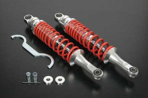 SP武川（タケガワ） アルミ削り出しリアショックアブソーバー カブ50/110　(アルミボディ/レッドスプリング)｜06-04-0189｜eネット通販