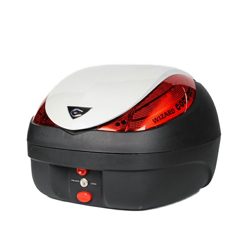 【送料無料】COOCASE（クーケース）ベーシックトップケース ウィザード V36｜CN30110 ｜パールホワイト｜容量：36Lトップケース・リアボックス