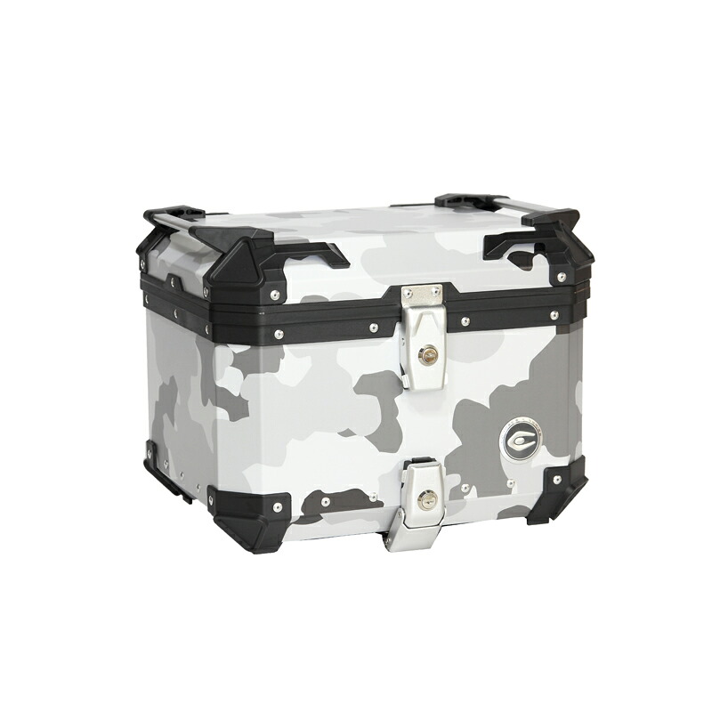 【送料無料】COOCASE（クーケース）アルミトップケース Q1｜CCX450CBG ｜カモフラージュブラックグレー｜容量：45L