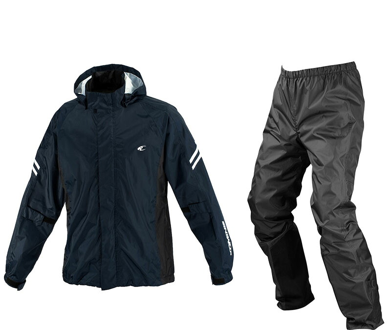 コミネ(KOMINE)RK-5393 BREATHTER RAINWEAR ネイビー 2XL｜ネイビー/2XL