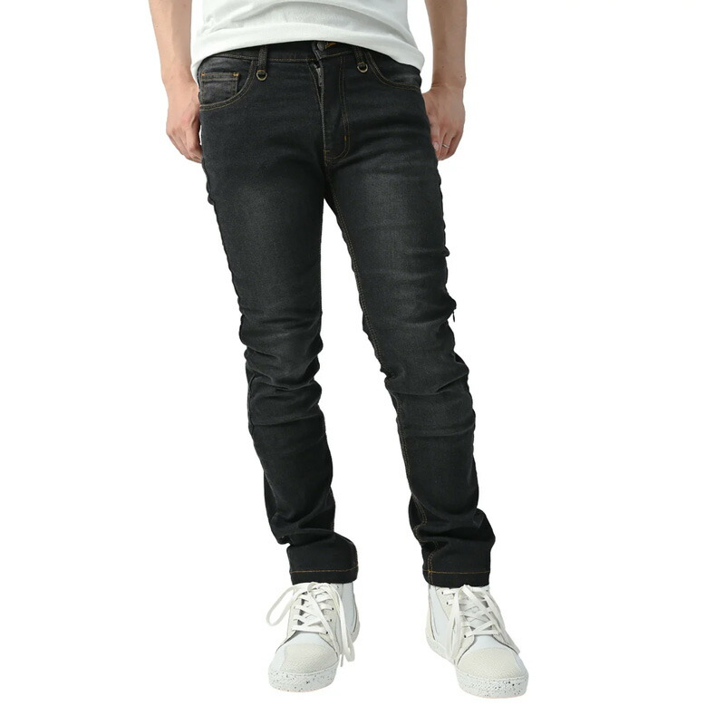 ライズ(RIDEZ) SINGLE LAYER JEANSライディングパンツ BLACK RDB1025｜ブラック｜34×32
