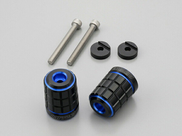 デイトナ（DAYTONA）PREMIUM ZONE(TM) ハンドルバーエンドプラグ BRICK／ブルー｜カラー：ブルー タイプ：YAMAHA車 M6｜37676