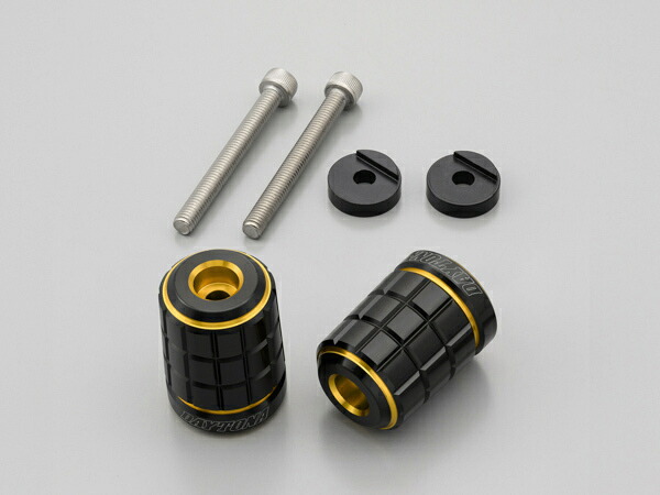 デイトナ（DAYTONA）PREMIUM ZONE(TM) ハンドルバーエンドプラグ BRICK／ゴールド｜カラー：ゴールド タイプ：YAMAHA車 M6｜37677