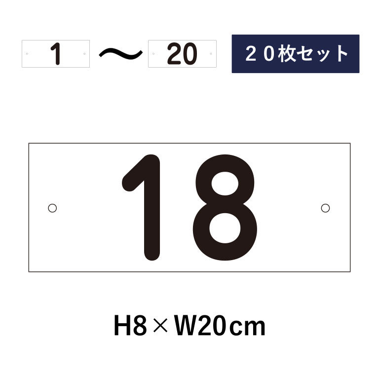 即出荷】 駐車場 番号 プレート H80×W200ミリ 番号札 ナンバープレート 看板 CN-2-2 discoversvg.com