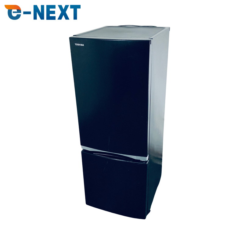 東芝(TOSHIBA) 冷蔵庫153L GR-U15BS 2ドア　右開きブラック TOSHIBA（東芝） 冷蔵庫 2ドア 153L GR-U15BS (右開き/セミマット