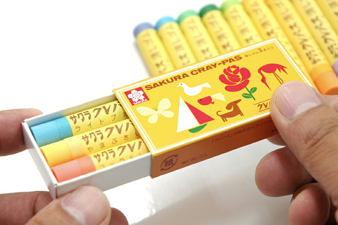 楽天市場】サクラクレパス クレパス消しゴム 3本セット 入学 子供 配り