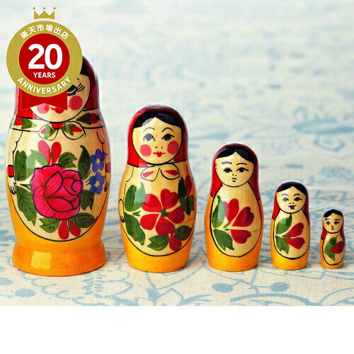 楽天市場】トーキョーマトリョーシカ 16cm 5個組ロシア製