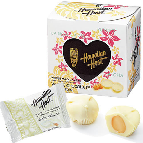ハワイアンホースト マカダミアナッツホワイトチョコ ハートボックス 1箱