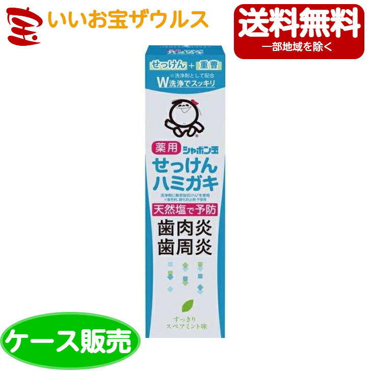石けん玉薬用せっけんハミガキ 80ｇ×60個 石けん玉石ケン［容れもの売りわたす］貨物輸送無料(構成要素地方除く)