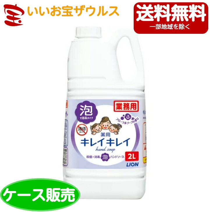 51%OFF!】 ライオンハイジーン業務用 キレイキレイ薬用泡ハンドソープ フローラルソープの香り 4L×3個 ケース販売 メーカー段ボール  まとめ買い 送料無料 一部地域除く fucoa.cl