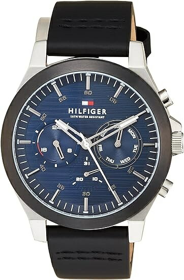 TOMMY HILFIGER トミーヒルフィガー 腕時計 1710523 ブラック メンズ【並行輸入品】
