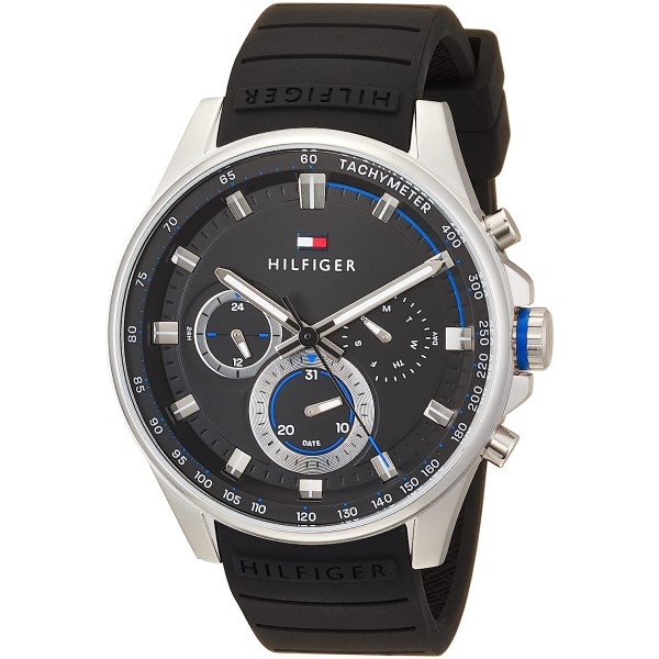 TOMMY HILFIGER トミーヒルフィガー 腕時計 1791971 ブラック メンズ【並行輸入品】