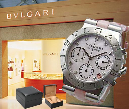 BVLGARI ブル小峡谷 ウオッチ ディアゴノ 運動競技クロノ CH35C2SLD/9 さくら色 レディース【並行輸入品】