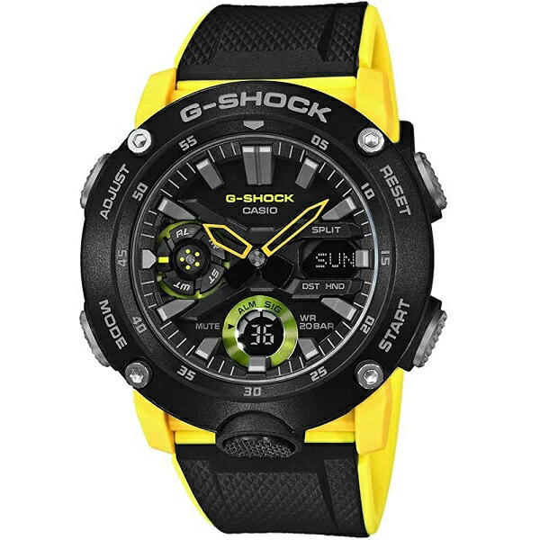 CASIO カシオ G-SHOCK G-ショック GA-2000-1A9 イエロー 腕時計 並行輸入品