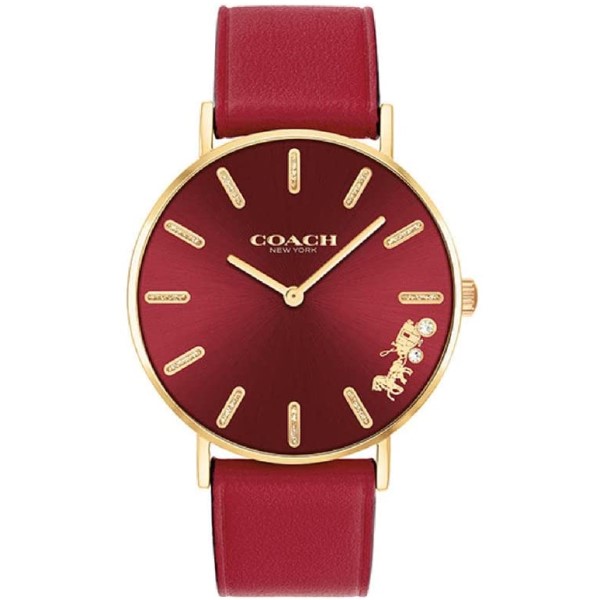 楽天市場】【中古】 COACH （コーチ） ﾚﾃﾞｨｰｽｸｫｰﾂ RED*GOLD 時計